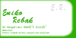 eniko rebak business card